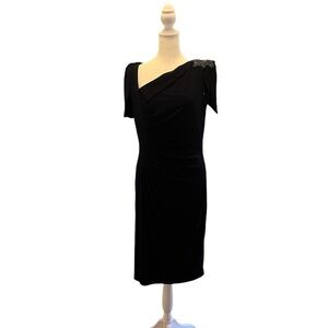 David Meister Dark Blue Lined dress-Size 6- NWT